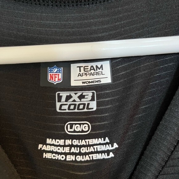 NFL Black V-Neck Tee with Team Logo - Picture 7 of 10